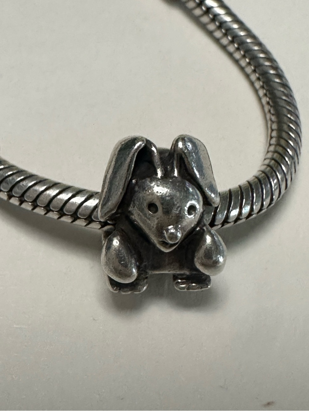 Pandora Bunny Rabbit Charm  Retired  ALE 925 #790389